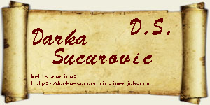 Darka Šućurović vizit kartica